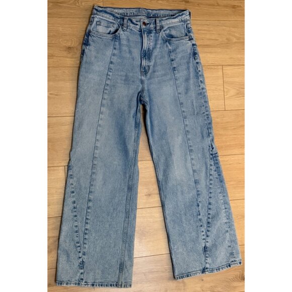 Arizona Jean Co High Rise Seam Front Wide Leg Jeans Size 13 - Picture 2 of 6